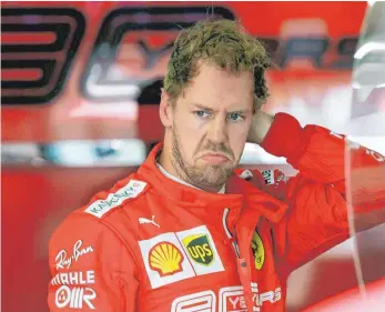  ?? FOTO: DPA ?? Mehr Frust als Lust: Sebastian Vettel ist zuletzt der Spaß an seinem Sport vergangen.
