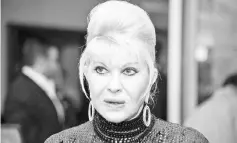  ??  ?? Ivana Trump is seeking approval from trademark officials to protect her name in various entertainm­ent and business services. — File photo