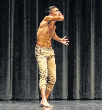  ?? SUBMITTED ?? Isaac Abriel, 18, has been accepted into an elite dance program in California.