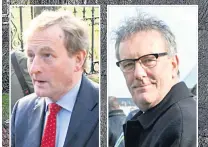  ??  ?? RESPECTS Taoiseach Enda Kenny and Mike Nesbitt