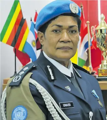  ?? Photo: UNAMISS ?? Unaisi Bolatolu-Vuniwaqa, a Fijian, is the first-ever female Police Commission­er serving the United Nations Mission in South Sudan.