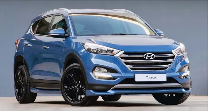  ??  ?? The 1.6 turbo engine of the Sported-up Tucson gets an extra 20kW and 30Nm