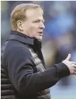  ?? AP PHOTO ?? GOODELL: Went to games in Atlanta and Kansas City over the weekend.