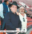  ??  ?? Carlos Castañeda y Antonio de Haro.