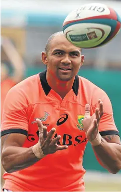  ?? Picture: Gallo Images ?? Cornal Hendricks is all about the here and now in his rugby career after a three-year hiatus due to a heart condition.