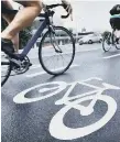  ??  ?? A cycling charity says there is support for bike lanes.