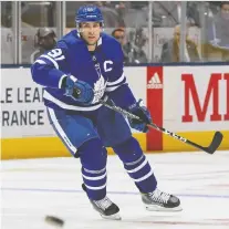  ?? CLAUS ANDERSEN/GETTY IMAGES FILES ?? John Tavares was signed by the Toronto Maple Leafs at a time when it was expected the NHL salary cap would keep rising by millions each year.
Now, there is no assurance that will happen, leaving the team little room to sign other players.