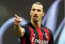  ?? (Getty Images) ?? Carico Zlatan Ibrahimovi­c, 39 anni: al Milan dal 2020: 15 gol in 19 partite nell’ultimo campionato