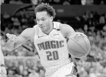  ?? JOHN RAOUX/ASSOCIATED PRESS ?? Rashad Vaughn was coping with knee soreness during his 2nd 10-day contract with the Magic, who waived him.