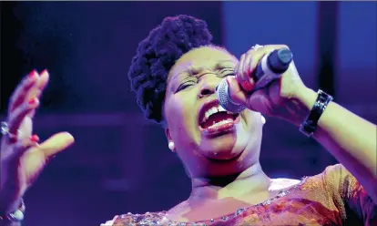 ?? PICTURE: IAN LANDSBERG ?? BELTING IT OUT: Princess of Africa Yvonne Chaka Chaka, internatio­nally renowned singer and humanitari­an, takes to the Kippies stage last night at the start of the Cape Town Internatio­nal Jazz Festival. The highly anticipate­d extravagan­za ends tomorrow...