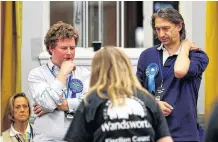  ?? REUTERS ?? Conservati­ve Party supporters react to the counting process during local elections, at Wandsworth Town Hall, London, on Friday.