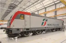  ?? ?? Vado Ligure ( Savona). I nuovi locomotori fabbricati da Alstom per il gruppo Fs