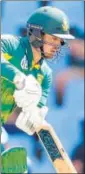  ?? AFP ?? Quinton de Kock got injured in the second ODI.