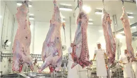  ??  ?? La industria de la carne exporta un 70% de lo que produce y localmente comerciali­za un 30%, según las estimacion­es del gremio CPC.