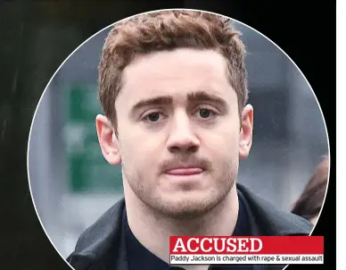  ??  ?? ACCUSED
Paddy Jackson is charged with rape & sexual assault