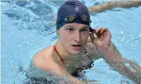  ?? After Fina’s ruling. Photograph: Josh Reynolds/AP ?? The transgende­r swimmer Lia Thomas cannot take part in internatio­nal female competitio­n