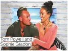  ??  ?? Tom Powell and Sophie Gradon.
