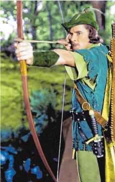  ?? FOTO: DPA ?? Errol Flynn war 1938 „Robin Hood, König der Vagabunden“.