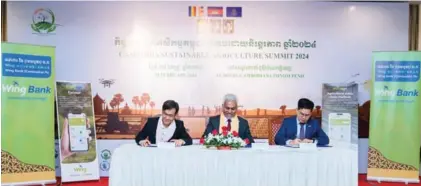  ?? SUPPLIED ?? The MoU was signed during the 4th Sustainabl­e Agricultur­e Summit in Phnom Penh on February 28, 2024.