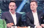  ??  ?? COMPETITIO­N Ant and Dec