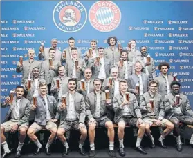  ?? FOTO: BAYERN ?? Sin Javi Martínez
El navarro no estaba en la foto del club para la Oktoberfes­t