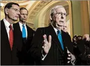  ?? J. SCOTT APPLEWHITE/AP ?? Senate Majority Leader Mitch McConnell said he will bring legislatio­n to the floor to overhaul sentencing laws.