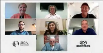  ??  ?? Salam Al Shawa, senior vice-president, Marketing and Corporate Communicat­ions at Qatar Airways, was part of the stellar line-up of influentia­l sports leaders and powerful voices in the 5th episode of the Soccerex-SIGA Webinar Series.