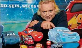  ?? TUMA ?? Diesem blauen Auto leiht Gregor Seberg in „Cars 3“seine Stimme