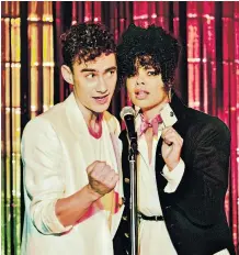  ??  ?? Olly Alexander and Lydia West star in the Eighties drama