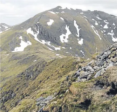  ??  ?? Ben Lawers is set to be the location for the launch of a book by Alan Laing, which is themed on his love of the mountains.