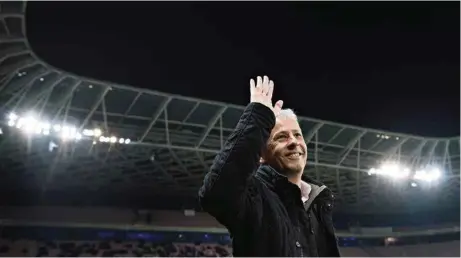  ?? (JEAN-CHRISTOPHE BOTT/KEYSTONE) ?? Lucien Favre quitte l’OGC Nice après deux saisons. Le Borussia Dortmund cherchait à enrôler le Vaudois depuis l’été dernier déjà.