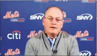  ?? Associated Press ?? This photo from a Zoom press conference provided by the New York Mets shows New York Mets owner Steve Cohen in November.