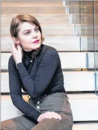  ?? CP PHOTO ?? Beatrice Martin, whose stage name is Coeur de Pirate, poses for a portrait in Toronto on Thursday, March 1, 2018.