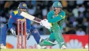  ?? REUTERS ?? ■ Quinton de Kock scored a quickfire 87 against Sri Lanka.