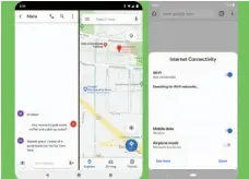  ??  ?? Google will be supporting foldable displays (left) and in-app setting shortcuts (right) in Android Q