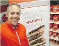  ?? SHYTE PROTEIN CHOCOLATE / FACEBOOK ?? Kevin Richards has struck PR gold with his SHYTE chocolate.