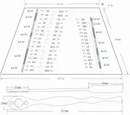  ??  ?? 图3 美国德西马与琴槌（Dulcimer hammers）样本规格测绘图