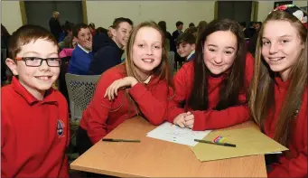  ??  ?? Aaron Carroll, Caoimhe Brady, Sheana Donnelly and Abbie O Brien St Pauls National School Team