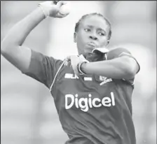  ??  ?? West Indies Women pacer, Shakera Selman.