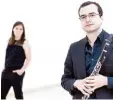  ?? Foto: Bundesausw­ahl Konzerte Junger Künstler (BAKJK) ?? Das „Duo Biloba“– Katharina Groß (Kla vier) und Andreas Lipp (Klarinette).