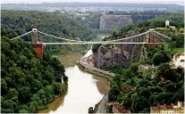  ??  ?? Suicide spot: The Clifton suspension bridge