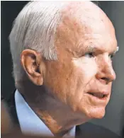  ?? JACQUELYN MARTIN, AP ?? Sen. JohnMcCain wants a bipartisan effort on a new health care law.