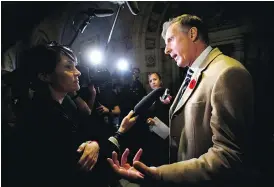  ?? SEAN KILPATRICK / THE CANADIAN PRESS ?? Maxime Bernier says he believes C02 levels are affecting the planet’s climate, but refuses to get into its causes.