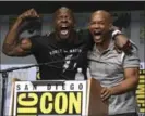  ?? POWERS IMAGERY/INVISION/THE ASSO ?? Actor and former football player Terry Crews, left, and Will Smith, at Comic-Con Internatio­nal in San Diego.