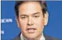  ??  ?? Republican candidate and Florida Senator Marco Rubio.