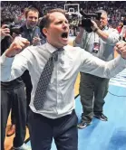  ?? CHRISTOPHE­R HANEWINCKE­L/USA TODAY SPORTS ?? Eric Musselman took Mountain West’s Nevada to last year’s Sweet 16.