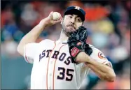  ?? File photo/AP ?? Houston Astros pitcher Justin Verlander has been awarded his second AL Cy Young Award.