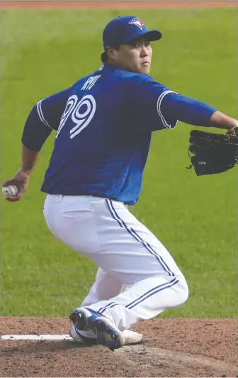  ?? NICHOLAS T. LOVERDE/ GETTY IMAGES ?? The Blue Jays spent US$80 million to acquire left-hander Hyun-Jin Ryu in late 2019, a strong signal the team is willing to meet high-dollar demands in free agency.