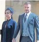  ??  ?? Victoria and David Beckham.