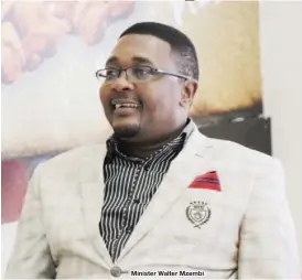  ??  ?? Minister Walter Mzembi